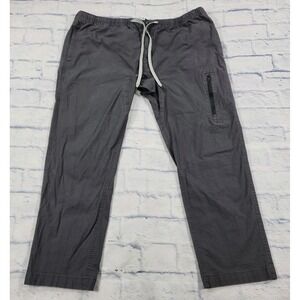 George Pants MENS SIZE 2XL Gray Ripstop Drawstring Tapered Cargo Hiking